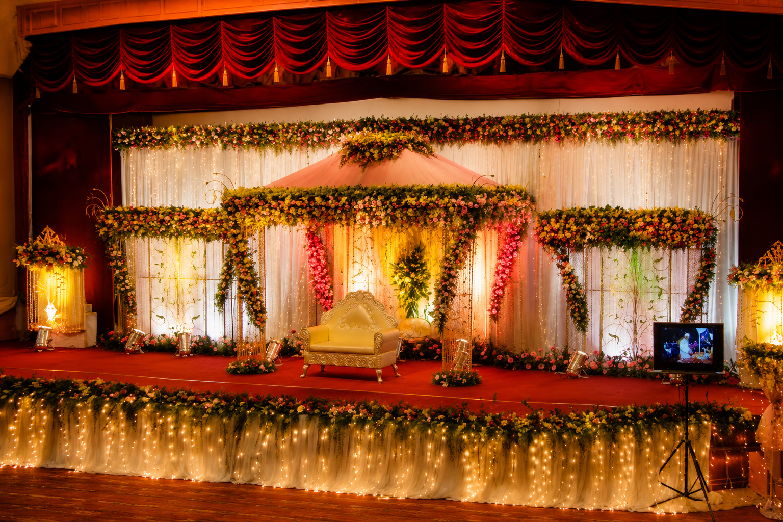 Outdoor lawn ceremony